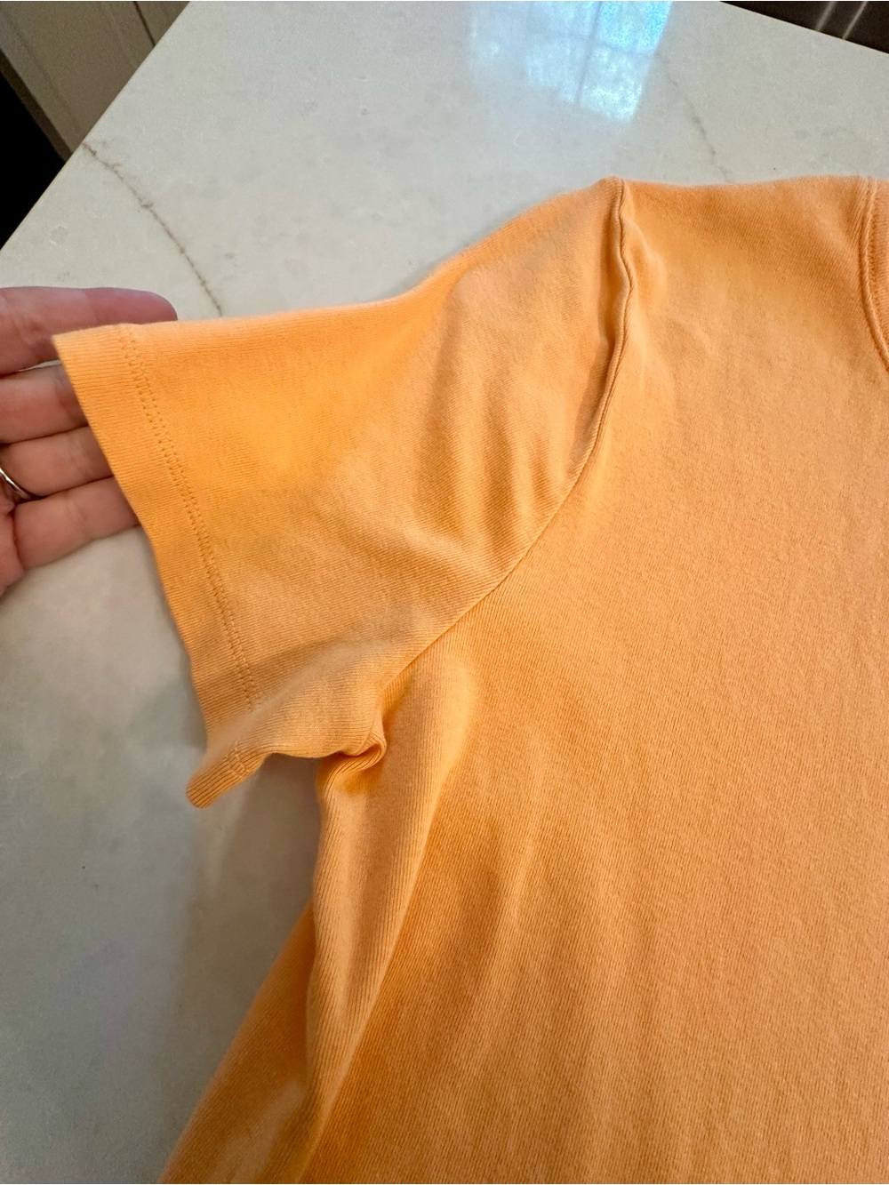 Talbots Women's Short Sleeve Tee in Orange - Picture 3 of 3